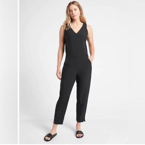 Athleta Black Brooklyn  Straight Leg Jumpsuit